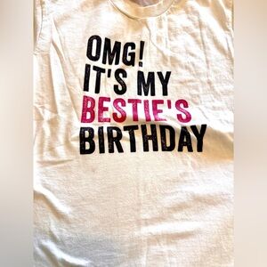 Youth Small Bestie Birthday T-shirt 🎂
